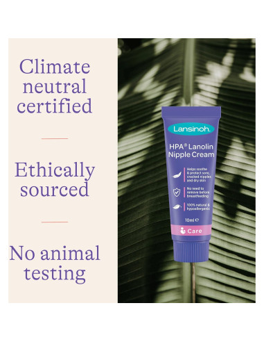 Crema de Pezón Lansinoh HPA Lanolina 10ml - Alivio Natural