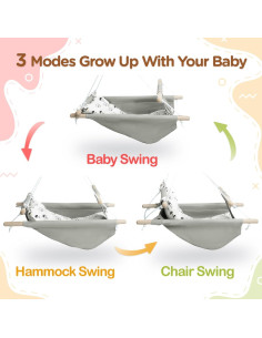 Columpio para Bebés Gladswing Nube Pequeña 1 Asiento 2.72 kg 2