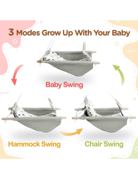 Columpio para Bebés Gladswing Nube Pequeña 1 Asiento 2.72 kg Columpio para Bebés Gladswing Nube Pequeña 1 Asiento 2.72 kg