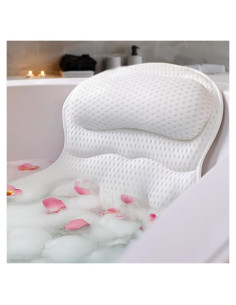 Almohada de Baño RYNEX con Ventosas y Soporte Ergonómico