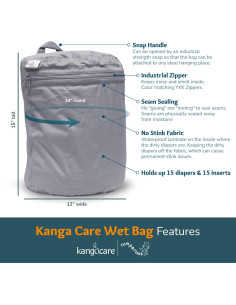 Bolsa Húmeda Kanga Care Acuario 39.4x28x34.3 cm Impermeable 2