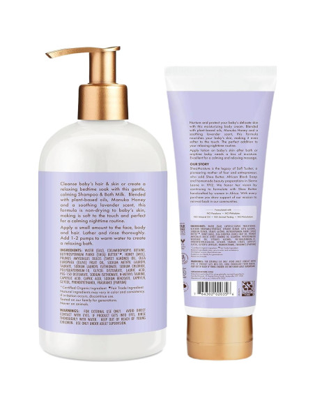 Set de Cuidado para Bebés Shea Moisture - Champú y Crema Nocturna Set de Cuidado para Bebés Shea Moisture - Champú y Crema Nocturna