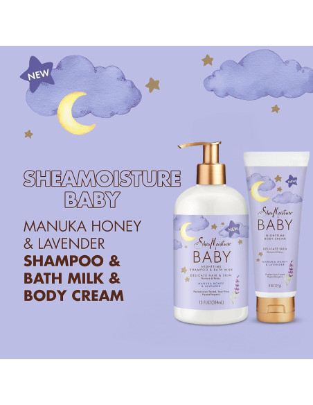 Set de Cuidado para Bebés Shea Moisture - Champú y Crema Nocturna Set de Cuidado para Bebés Shea Moisture - Champú y Crema Nocturna