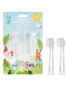 Cabezas de cepillo de dientes Papablic - 2 unidades para bebés