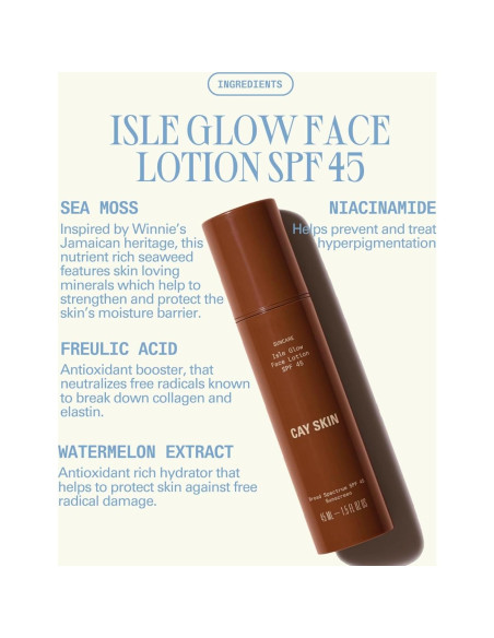 Cay Skin Isle Glow Hidratante Facial SPF 45 - 85 g Cay Skin Isle Glow Hidratante Facial SPF 45 - 85 g