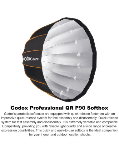 Kit de Iluminación Godox SL150III 160W con Softbox P90