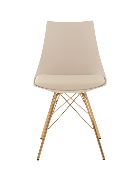 Silla Cubo Oakley OSP Home Furnishings, Cuero Sintético Gris Silla Cubo Oakley OSP Home Furnishings, Cuero Sintético Gris