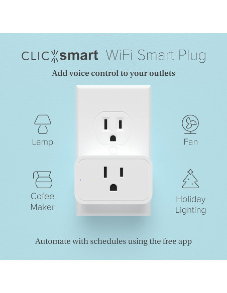 Enchufe Inteligente ClicSmart WiFi Blanco Compatible Alexa Enchufe Inteligente ClicSmart WiFi Blanco Compatible Alexa