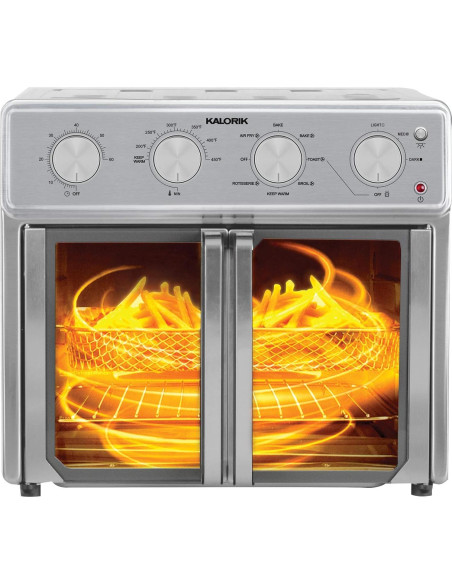 Horno de Aire Kalorik MAXX 26 Cuartos 9 en 1 Acero Inoxidable Horno de Aire Kalorik MAXX 26 Cuartos 9 en 1 Acero Inoxidable