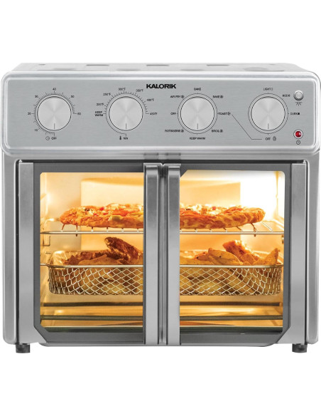 Horno de Aire Kalorik MAXX 26 Cuartos 9 en 1 Acero Inoxidable Horno de Aire Kalorik MAXX 26 Cuartos 9 en 1 Acero Inoxidable