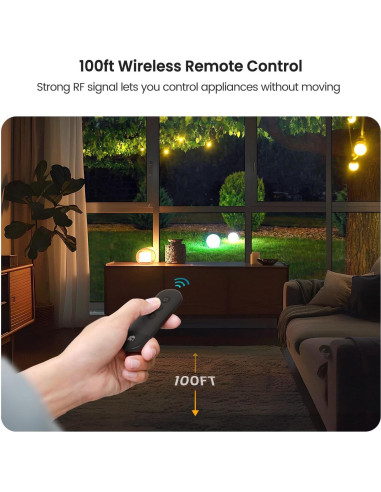 Enchufe Inalámbrico TREATLIFE SK30R Control Remoto IP64