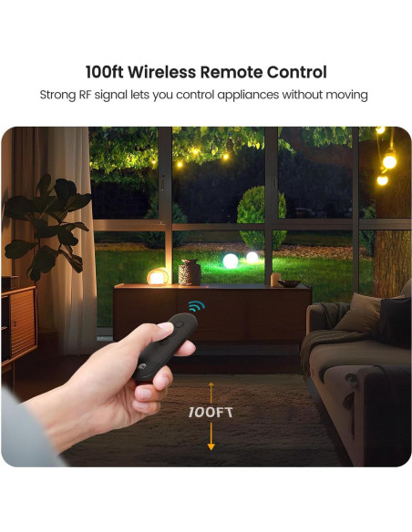 Enchufe Inalámbrico TREATLIFE SK30R Control Remoto IP64 Enchufe Inalámbrico TREATLIFE SK30R Control Remoto IP64
