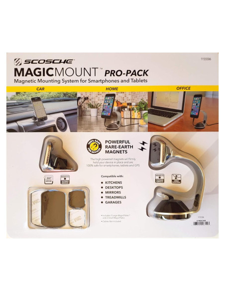 Soporte Magnético SCOSCHE MagicMount Pro-Pack para Smartphones y Tablets Soporte Magnético SCOSCHE MagicMount Pro-Pack para Smartphones y Tablets