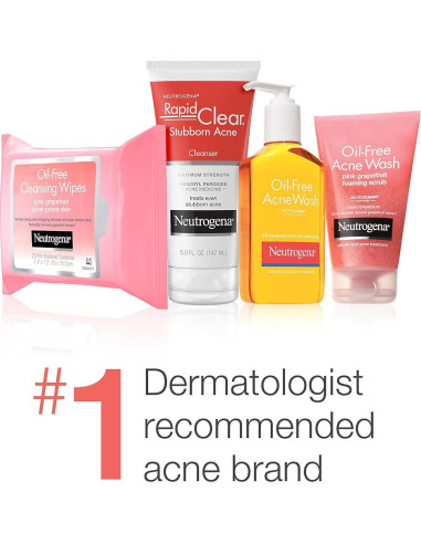 Limpiador Facial Sin Aceite Neutrogena Pomelo Rosa 177 ml x3