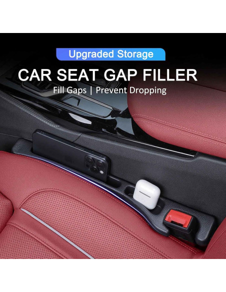 Relleno de Espacio de Asiento de Coche Z-oneMart Negro Relleno de Espacio de Asiento de Coche Z-oneMart Negro