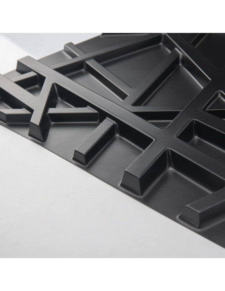 Paneles de Pared 3D Art3d PVC Negro 500x500mm Paquete 12 Paneles de Pared 3D Art3d PVC Negro 500x500mm Paquete 12