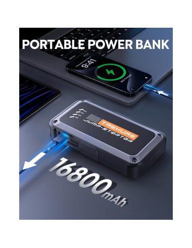 Arrancador de Batería Portátil TREKURE TK10 3500A 16800mAh