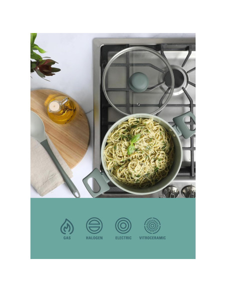 Juego de Utensilios de Cocina 10 Pzas Gibson Home Verde Juego de Utensilios de Cocina 10 Pzas Gibson Home Verde