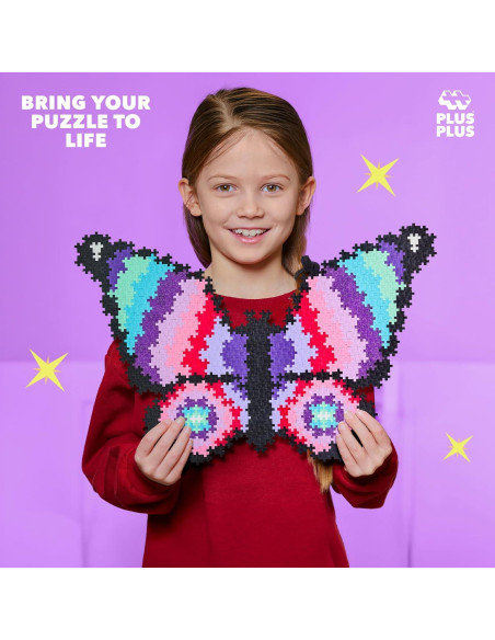 Plus Plus Puzzle 800 Piezas Mariposa - Bloques Interconectables Plus Plus Puzzle 800 Piezas Mariposa - Bloques Interconectables