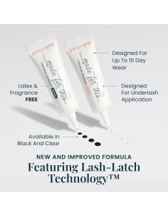 Adhesivo para Pestañas FlutterHabit Negro 9.1g - Secado Rápido 2