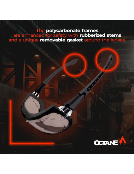 Gafas de Seguridad Global Vision Octane con Lente Única Gafas de Seguridad Global Vision Octane con Lente Única