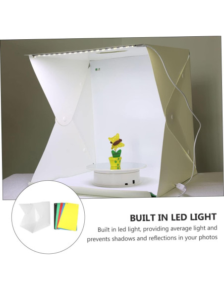 Carpa de Fotografía Mini Artibetter con Luz LED 30x30cm Carpa de Fotografía Mini Artibetter con Luz LED 30x30cm