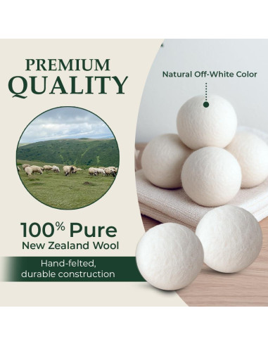 Bolas de Secado de Lana TidyRoot XL - Paquete de 6 Ecológicas