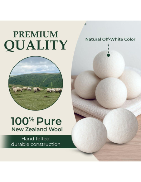 Bolas de Secado de Lana TidyRoot XL - Paquete de 6 Ecológicas Bolas de Secado de Lana TidyRoot XL - Paquete de 6 Ecológicas