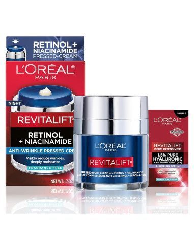 Crema Nocturna Revitalift L'Oreal Paris con Retinol y Niacinamida 48g