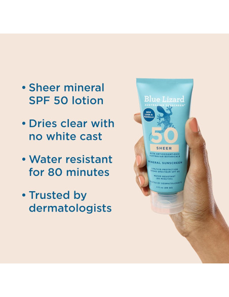 Protector Solar Mineral SPF 50 Blue Lizard 89 ml - Óxido de Zinc Protector Solar Mineral SPF 50 Blue Lizard 89 ml - Óxido de Zinc