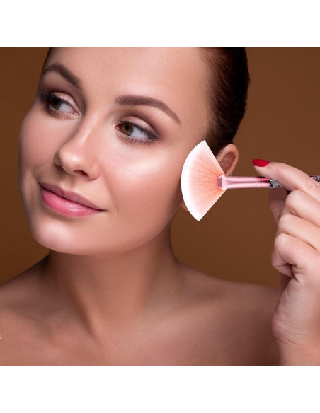 Juego de 7 Brochas de Maquillaje MOZEAT LENS Rosa Juego de 7 Brochas de Maquillaje MOZEAT LENS Rosa