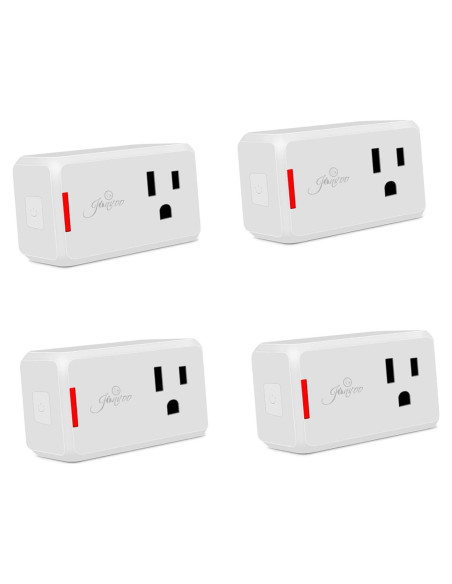 Enchufe Inteligente Jinvoo WiFi 10A Control Remoto 4 Pzas Enchufe Inteligente Jinvoo WiFi 10A Control Remoto 4 Pzas
