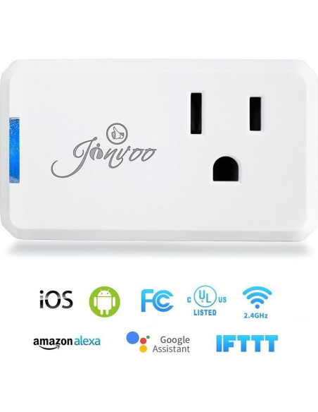 Enchufe Inteligente Jinvoo WiFi 10A Control Remoto 4 Pzas Enchufe Inteligente Jinvoo WiFi 10A Control Remoto 4 Pzas
