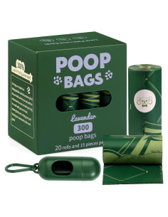 Bolsas para Excremento de Perro Zoramey 300 Unidades Aroma Lavanda