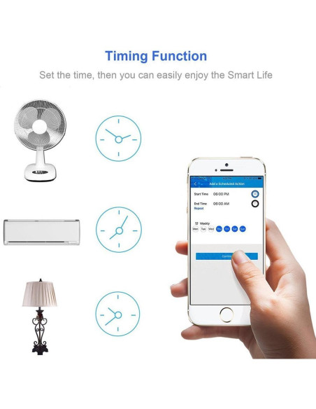 Enchufe Inteligente Jinvoo WiFi 10A Control Remoto 4 Pzas Enchufe Inteligente Jinvoo WiFi 10A Control Remoto 4 Pzas