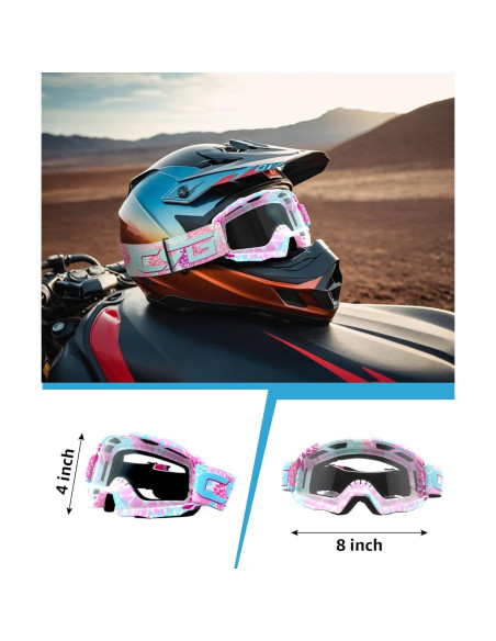 Gafas de Motociclismo CRG Sports T815-189 UV y Ventilación Gafas de Motociclismo CRG Sports T815-189 UV y Ventilación