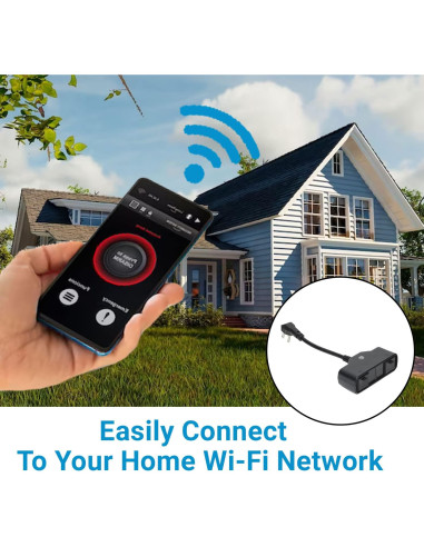 Enchufe Inteligente Lunabode IP64 2 Tomas Control Remoto