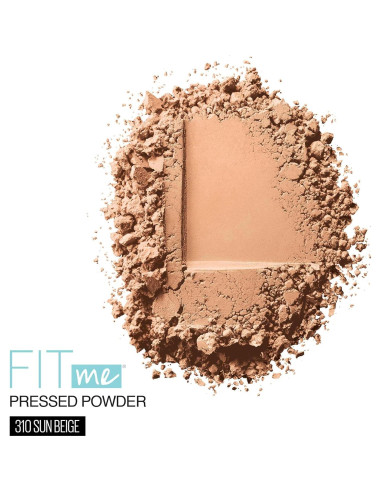 Polvo Compacto Maybelline Fit Me Mate Sin Poros Beige Solar 8.2g
