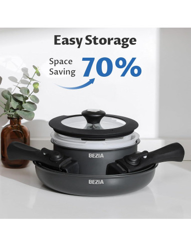 Juego de Utensilios de Cocina BEZIA 10 Piezas Antiadherentes