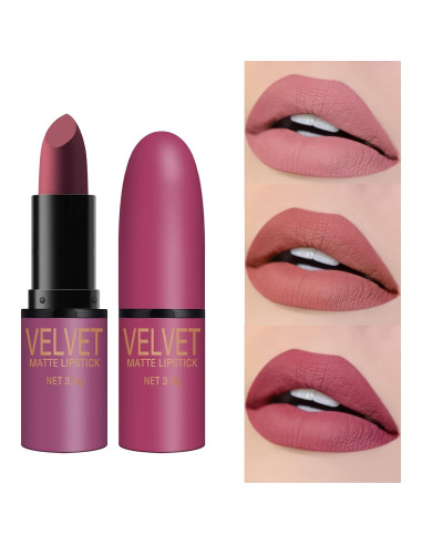 Set de Labiales Mate Dulele 6 Colores Terciopelo Hidratantes
