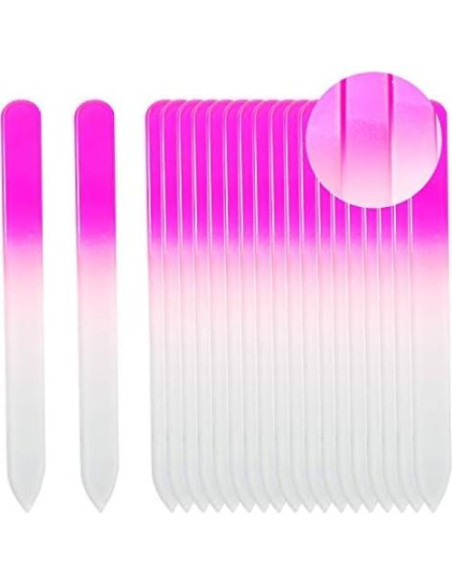 Paquete de 40 Limadoras de Uñas de Cristal SIUSIO - Rosa y Azul Paquete de 40 Limadoras de Uñas de Cristal SIUSIO - Rosa y Azul