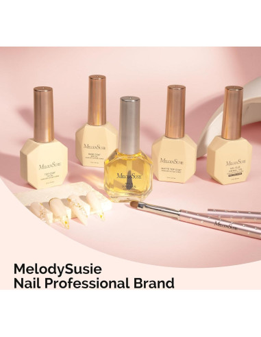Set de Esmalte en Gel MelodySusie 3 Pcs 15ml Brillo Duradero