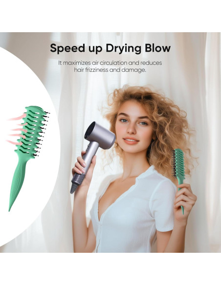 Cepillo Definidor de Rizos AM8:00 Ventilado 16cm para Todo Tipo de Cabello Cepillo Definidor de Rizos AM8:00 Ventilado 16cm para Todo Tipo de Cabello