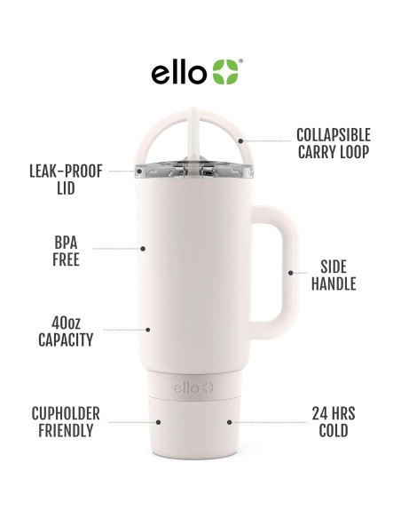 Taza Ello Port 1.18L Acero Inoxidable Aislada Crema Taza Ello Port 1.18L Acero Inoxidable Aislada Crema
