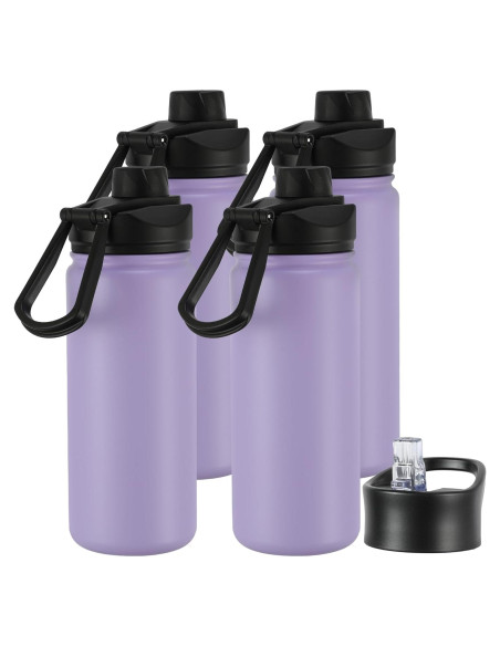 Botella de Agua Aislada VEGOND 473ml 4 Piezas Lavanda Botella de Agua Aislada VEGOND 473ml 4 Piezas Lavanda