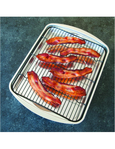 Bandeja para hornear bacon Nordic Ware 45027AMZ 43x30 cm acero inoxidable