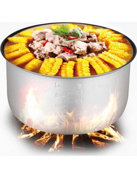 Olla Arrocera Interior Cabilock 5L Acero Inoxidable Plata Olla Arrocera Interior Cabilock 5L Acero Inoxidable Plata