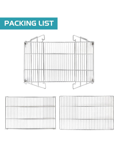 Estante de Jerky Unidanho 3 Niveles Acero Inoxidable 54.6x44.2 cm