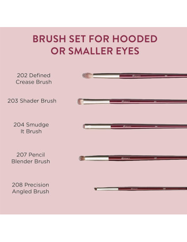 Juego de Brochas para Ojos BK Beauty - 5 Piezas Ultra Suaves