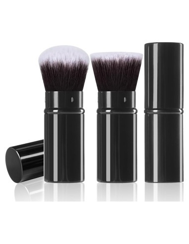 Brochas de Maquillaje Retráctiles Keriloo 2 Pack Kabuki